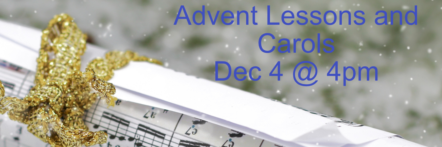 lessons and carols banner