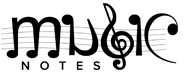 music notes logo