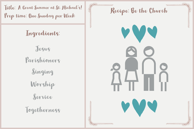 traditional classic recipe card